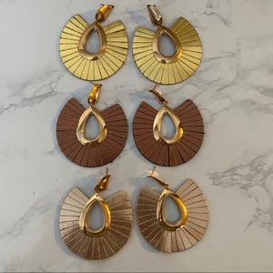 Faux Leather Earrings